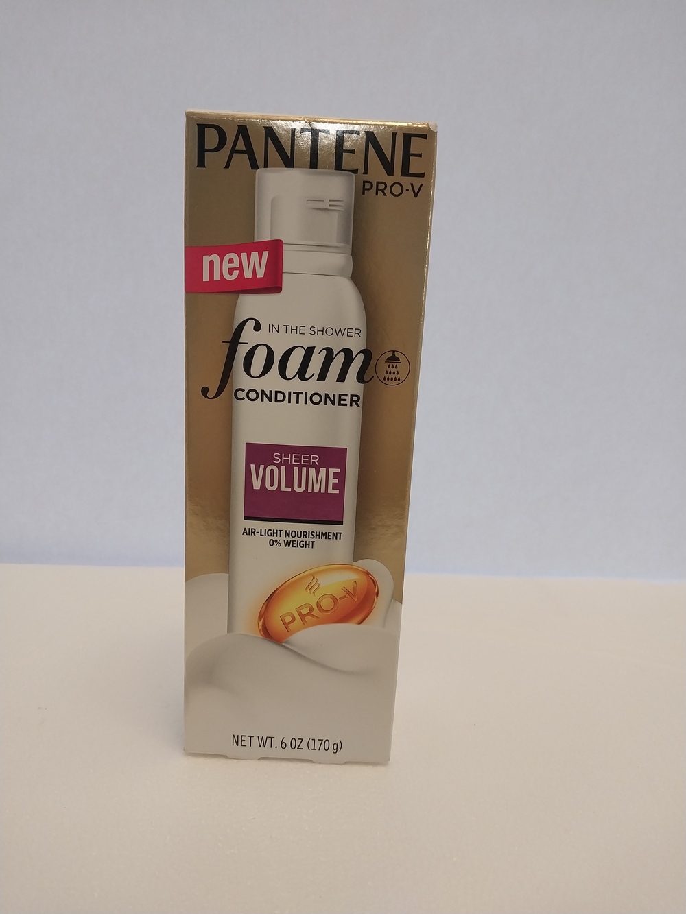 Pantene Sheer Volume In-The-Shower Foam Conditioner - White